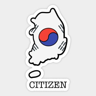 South Korea Citizen Sticker